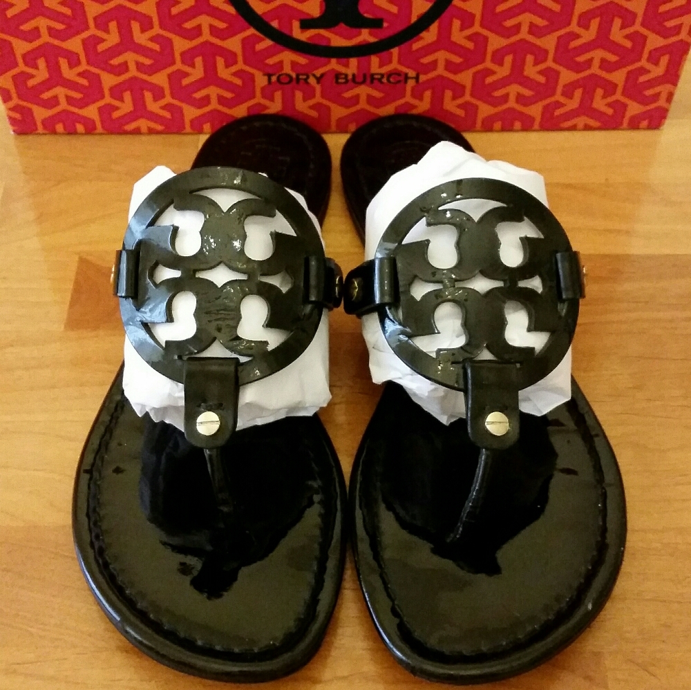 !Miller Sandals! Black Patent Leather
